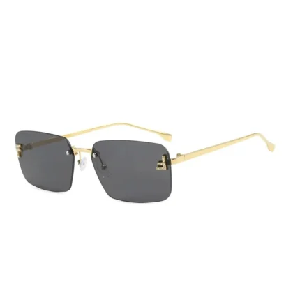 Women’s Oversized Rimless Square Sunglasses 053